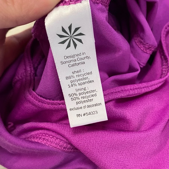 Athleta womens athletic running shorts size S Fuschia ready set go summer - Picture 4 of 16